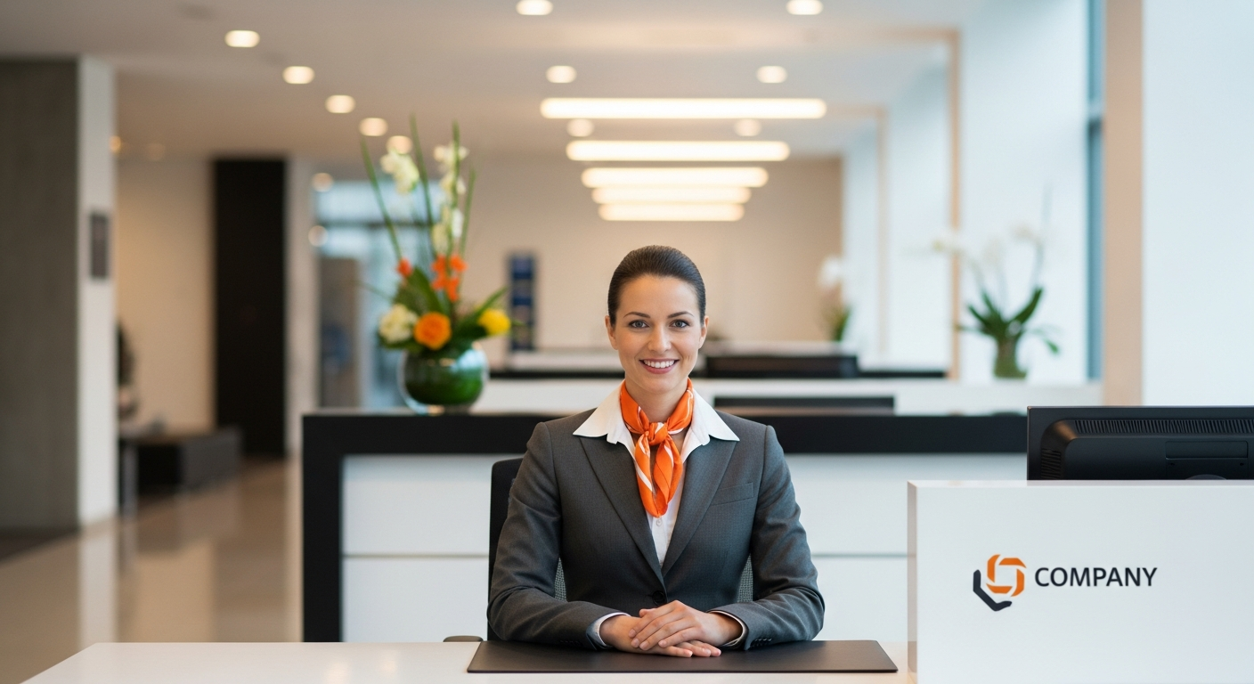 Professional front of house receptionist