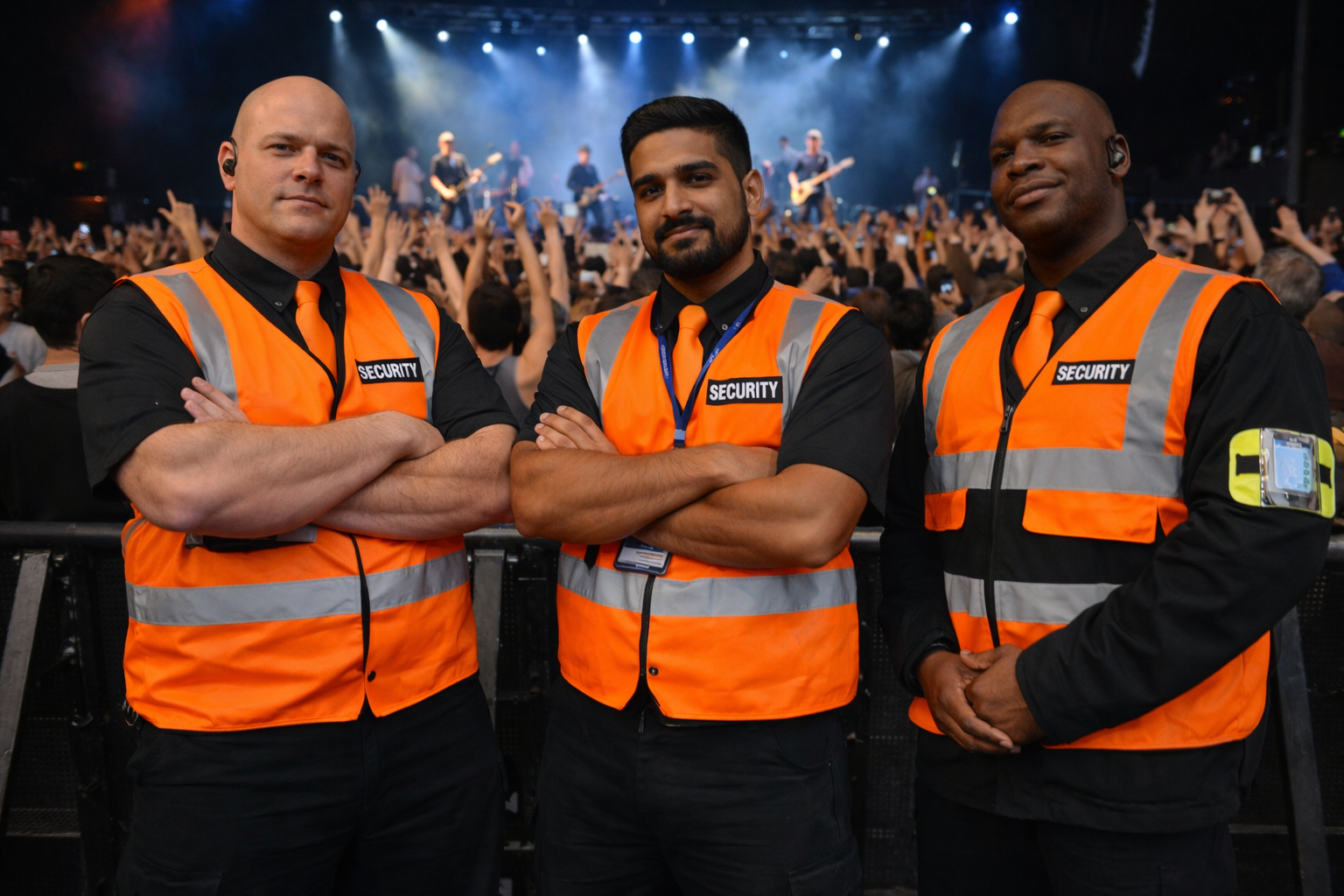Rhema events security team at concert venue